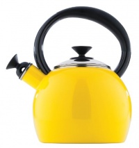 Copco 1-1/2-Quart Enamel on Steel Camden Tea Kettle, Yellow Copco 1-1/2-Quart Enamel on Steel Camden Tea Kettle, Yellow