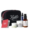 Kiehl's skin care works to strengthen and protect your skin's natural barrier for healthier, younger looking skin. Guaranteed in 28 days. Set includes Ultra Facial Cream (1.7 oz.), Powerful-Strength Line-Reducing Concentrate (1.7 oz.), Creamy Eye Treatment with Avocado (0.5 oz.), Midnight Recovery Concentrate (0.14 oz.), and an exclusive canvas Kiehl's travel bag. 