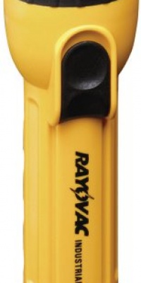 Rayovac IN2C Industrial Flashlight with Ring Hanger, Yellow Rayovac IN2C Industrial Flashlight with Ring Hanger, Yellow