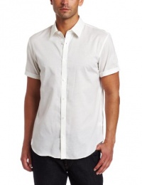 Calvin Klein Sportswear Men's Short Sleeve Dobby Stripe Voile Shirt Calvin Klein Sportswear Men's Short Sleeve Dobby Stripe Voile Shirt