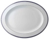 Bernardaud Athena Platinum Navy Oval Platter Large