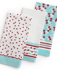What a mix-up-a clever blend of florals, micro-dots and a scalloped design adds a playful, vintage appeal to your space. Crafted from 100% cotton twill, this durable set is perfect for cleaning up, wiping up or just adding a finish touch to your space. What a mix-up-a clever blend of florals, micro-dots and a scalloped design adds a playful, vintage appeal to your space. Crafted from 100% cotton twill, this durable set is perfect for cleaning up, wiping up or just adding a finish touch to your space.