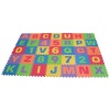 Edushape Edu-Tiles 36 Piece 6x6ft Play Mat, Letters & Numbers Set