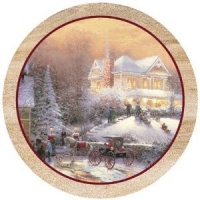 Victorian Christmas II - Thomas Kinkade Collection Coaster Set Victorian Christmas II - Thomas Kinkade Collection Coaster Set