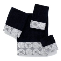 Avanti Galaxy 4-Piece Towel Set, Black Avanti Galaxy 4-Piece Towel Set, Black