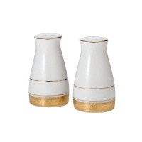 Noritake Crestwood Gold Salt & Pepper Shakers Noritake Crestwood Gold Salt & Pepper Shakers