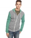 Wrap yourself in this old school colorblock hoodie by Alternative Apparel and wrap yourself up in style.