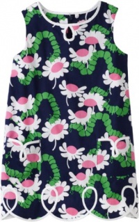 Lilly Pulitzer Girls 2-6x Little Lilly Loopy Shift Dress, Bright Navy Yum Yum, 5