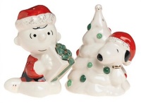Lenox Snoopy's Christmas Earthenware Salt and Pepper Set Lenox Snoopy's Christmas Earthenware Salt and Pepper Set
