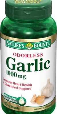 Nature's Bounty Odorless Garlic 1000mg, 100 Softgels (Pack of 3) Nature's Bounty Odorless Garlic 1000mg, 100 Softgels (Pack of 3)