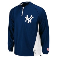 New York Yankees Authentic Home Triple Peak Cool Base Gamer Jacket by Majestic New York Yankees Authentic Home Triple Peak Cool Base Gamer Jacket by Majestic