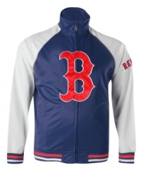 Your all-season all-star. Root for the home team (wherever you are) in this Boston Red Sox track jacket. Your all-season all-star. Root for the home team (wherever you are) in this Boston Red Sox track jacket.