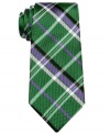 Be a little more rad in plaid. This Ben Sherman skinny tie adds a note of rakish prepster style to your suit.