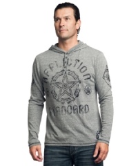 The best of both worlds. This modern update of the classic henley from Affliction is layering essential this season. The best of both worlds. This modern update of the classic henley from Affliction is layering essential this season.