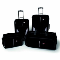 American Tourister Fieldbrook 4 Piece Luggage Set, Black, One size American Tourister Fieldbrook 4 Piece Luggage Set, Black, One size