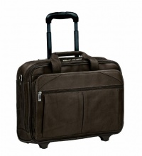 SOLO Full-Grain Leather Rolling Computer Brief 15.6 Inches - D529-3 - Espresso SOLO Full-Grain Leather Rolling Computer Brief 15.6 Inches - D529-3 - Espresso