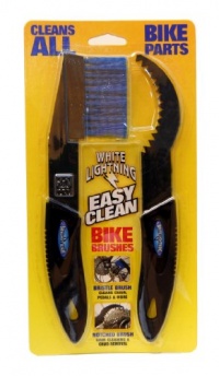 White Lightning Easy Clean Bicycle Chain and Parts Cleaning Brush Kit (2 Piece) White Lightning Easy Clean Bicycle Chain and Parts Cleaning Brush Kit (2 Piece)