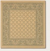 Couristan 1016/5016 Recife Garden Lattice Natural/Green Rug, 8-Feet 6-Inch Square