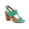 Calvin Klein Lanette Womens Size 7.5 Blue Open Toe Canvas Dress Sandals Shoes
