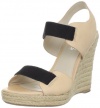 KORS Michael Kors Women's Windsor Wedge Sandal,Almond,7 M US