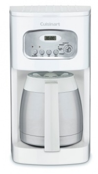 Cuisinart DCC-1150WH 10-Cup Programmable Thermal Coffeemaker, White