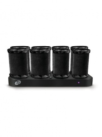 Advanced roller set with Tourmaline technology emits maximum ionic, infrared heat to safely penetrate the hair shaft, while effectively styling and sealing the hair cuticle against frizz. Velvet flocking along the roller enhances the effects of Tourmaline, imparting natural shine to hair. Each self-regulating roller heats up to 250ºF/121ºC in just 3 minutes. Advanced roller set with Tourmaline technology emits maximum ionic, infrared heat to safely penetrate the hair shaft, while effectively styling and sealing the hair cuticle against frizz. Velvet flocking along the roller enhances the effects of Tourmaline, imparting natural shine to hair. Each self-regulating roller heats up to 250ºF/121ºC in just 3 minutes.