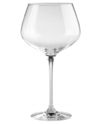 With a sleek, elegant shape that's stylish and shatterproof, this Pinot Noir wine glass brings smart design and versatility to every occasion. Strong, lightweight magnesium fused with brilliant crystal yields ultra-durable stemware that never clouds or dulls. From Wine Enthusiast. With a sleek, elegant shape that's stylish and shatterproof, this Pinot Noir wine glass brings smart design and versatility to every occasion. Strong, lightweight magnesium fused with brilliant crystal yields ultra-durable stemware that never clouds or dulls. From Wine Enthusiast.