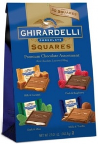 Ghirardelli SQUARES Premium Assortment (Blue), 27.01-Ounce Package