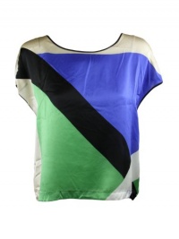 Robert Rodriguez Women's Mondrian Silk Top Robert Rodriguez Women's Mondrian Silk Top