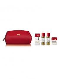 This spring, with your purchase of the Cellcosmet Sensitive Day and Sensitive Night Cream, you will receive this luxurious red leather travel bag with a 1.7 oz. Gentle Cream Cleanser and 4.2 oz. Active Tonic Lotion as our gift to you. Sensitive Cellular Value Set includes: Red Leather Travel Bag, 1 oz. Sensitive Day, 1 oz. Sensitive Night, 1.7 oz. Gentle Cleanser Cream and 4.2 oz. Tonic Lotion. This spring, with your purchase of the Cellcosmet Sensitive Day and Sensitive Night Cream, you will receive this luxurious red leather travel bag with a 1.7 oz. Gentle Cream Cleanser and 4.2 oz. Active Tonic Lotion as our gift to you. Sensitive Cellular Value Set includes: Red Leather Travel Bag, 1 oz. Sensitive Day, 1 oz. Sensitive Night, 1.7 oz. Gentle Cleanser Cream and 4.2 oz. Tonic Lotion.