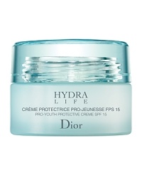 This comforting and protective crème treatment with the added benefit of SPF 15 stimulates water circulation between skin layers, immediately nourishes the skin for a natural radiant glow and protects against environmental stress. Hydra Life Pro-Youth Protective Crème SPF 15 provides care for skin in need of long lasting hydration. This comforting and protective crème treatment with the added benefit of SPF 15 stimulates water circulation between skin layers, immediately nourishes the skin for a natural radiant glow and protects against environmental stress. Hydra Life Pro-Youth Protective Crème SPF 15 provides care for skin in need of long lasting hydration.