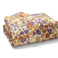 Dress your bed with a signature DIANE von FURSTENBERG bold floral print in shades of gold, orange and purple. Dress your bed with a signature DIANE von FURSTENBERG bold floral print in shades of gold, orange and purple.