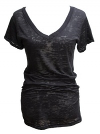 YogaColors Black Star Burnout Deep V Neck Tunic Mini Dress YogaColors Black Star Burnout Deep V Neck Tunic Mini Dress