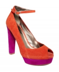 Chunky and cute. DKNY Collection's Corey platform pumps add a little something extra to your day. Chunky and cute. DKNY Collection's Corey platform pumps add a little something extra to your day.