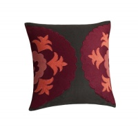 Natori Samarkand 18-Inch by 18-Inch Polyester Fill Pillow, Multi Natori Samarkand 18-Inch by 18-Inch Polyester Fill Pillow, Multi
