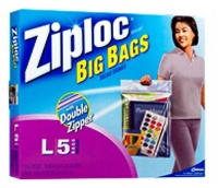 Ziploc Big Bag Double Zipper, Large, 5-Count