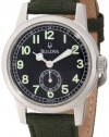 Bulova Men's 96A102 Canvas Strap Watch