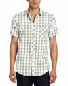 Ben Sherman Men's Plectrum Short Sleeve Marl Gingham Shirt