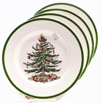 Spode Christmas Tree Bread and Butter Plate, Set of 4 Spode Christmas Tree Bread and Butter Plate, Set of 4