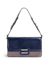 THE LOOKRectangular silhouetteAdjustable contrast leather shoulder strapBright snakeskin-print leather side & bottom panelsMagnetic flap closure with tab detailFront logo hardwareOne outside open pocketOne inside zip pocketsTwo inside open pocketsInside logo detailTHE MEASUREMENTShoulder strap, 8 drop11W X 6H X 2 ½DTHE MATERIALPatent leather and leatherFully linedORIGINImported THE LOOKRectangular silhouetteAdjustable contrast leather shoulder strapBright snakeskin-print leather side & bottom panelsMagnetic flap closure with tab detailFront logo hardwareOne outside open pocketOne inside zip pocketsTwo inside open pocketsInside logo detailTHE MEASUREMENTShoulder strap, 8 drop11W X 6H X 2 ½DTHE MATERIALPatent leather and leatherFully linedORIGINImported