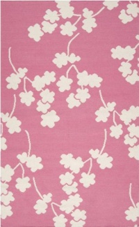 Area Rug 3x5 Rectangle Transitional Flamingo Pink-Papyrus Color - Surya Fallon Rug from RugPal Area Rug 3x5 Rectangle Transitional Flamingo Pink-Papyrus Color - Surya Fallon Rug from RugPal