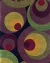 Area Rug 2x12 Runner Contemporary Olive Green Color - Momeni New Wave Rug from RugPal
