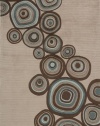 Area Rug 5x8 Rectangle Contemporary Mushroom Color - Momeni New Wave Rug from RugPal