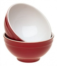 Emile Henry Cereal Bowls, Set of 2, Cerise Red Emile Henry Cereal Bowls, Set of 2, Cerise Red