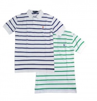 Polo Ralph Lauren Classic-Fit Striped Mesh Polo Polo Ralph Lauren Classic-Fit Striped Mesh Polo