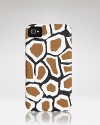DIANE von FURSTENBERG says Hi Tech with this leather iPhone case, designed to dress up your digital device.