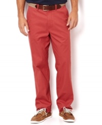 For a regular fit but exceptional color, update your casual wear with these lightweight pants from Nautica. For a regular fit but exceptional color, update your casual wear with these lightweight pants from Nautica.