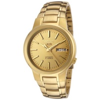 Seiko Men's SNKA10 Seiko 5 Automatic Gold Dial Gold-Tone Stainless Steel Watch Seiko Men's SNKA10 Seiko 5 Automatic Gold Dial Gold-Tone Stainless Steel Watch