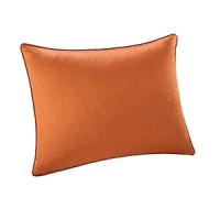 Throughout the bed, Copper contrasts perfectly with Grey, and both colors are gently accented with Taupe. A Copper duvet in hammered silk adds additional texture and sheen to the ensemble. The Natori Dragon is used throughout - from the chic embroidered cuff to the jacquard woven dragon motif of the sheets. The Dragon further accents the carpet stitch embroidery on the bed runner. Decorative pillows highlighted by wood Tsubas, carved bone detailing and yarn dyed tassels complete the Bushido unity of this truly Natori bed. Throughout the bed, Copper contrasts perfectly with Grey, and both colors are gently accented with Taupe. A Copper duvet in hammered silk adds additional texture and sheen to the ensemble. The Natori Dragon is used throughout - from the chic embroidered cuff to the jacquard woven dragon motif of the sheets. The Dragon further accents the carpet stitch embroidery on the bed runner. Decorative pillows highlighted by wood Tsubas, carved bone detailing and yarn dyed tassels complete the Bushido unity of this truly Natori bed.