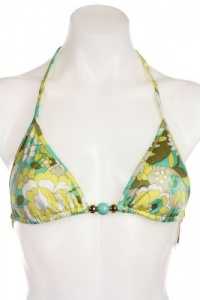 Milly Cabana Women's Biarritz Triangle String Bikini Top, Small Milly Cabana Women's Biarritz Triangle String Bikini Top, Small